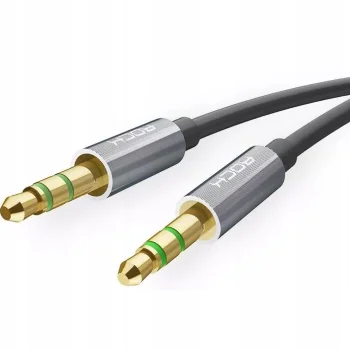 Kabel AUDIO mini Jack 3,5mm 100cm 1m Dwustronny M-M Męski ROOCK