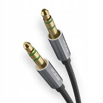 Kabel AUDIO mini Jack 3,5mm 100cm 1m Dwustronny M-M Męski ROOCK