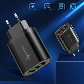 Ładowarka Uniwersalna USB 3A 5A 3 Porty USB Szybkie ładowanie QC 3.0