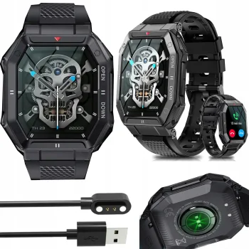 SMARTWATCH MILITARNY WIELOFUNKCYJNY POLSKIE MENU