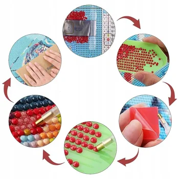 Mozaika Diamentowa Haft Obraz Diamentowy Zestaw Dla Dzieci 20x30cm 5D Morze