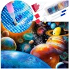 Mozaika Diamentowa Haft Obraz Diamentowy Zestaw Dla Dzieci 35x25 5D Planety