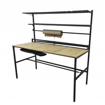 STÓŁ MAGAZYNOWY DO PAKOWANIA PACZEK 4LOP 80X180 cm + Półki Nóż i podstawka