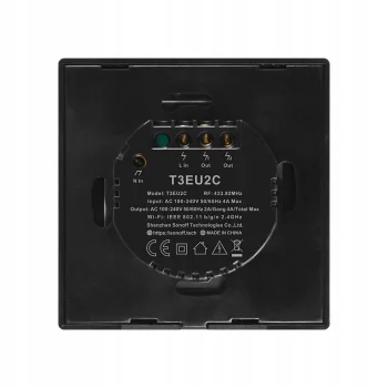 Sonoff TX T3 2C Dotykowy włącznik WiFi RF 433Mhz