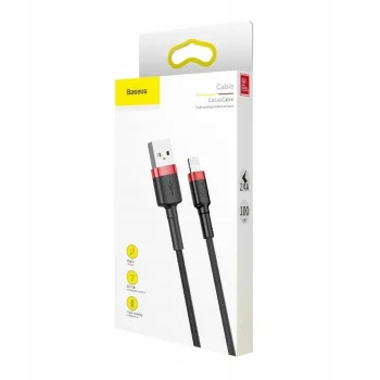 Baseus Krótki kabel Lightning USB iPhone 2,4A 0,5m