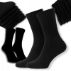10x Skarpetki bawełniane FROTTA Frotte Męskie CZARNE Skarpety Frota 39-42
