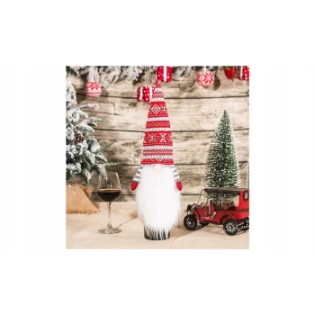 POKROWIEC NA BUTELKĘ WINO Świąteczny Na Święta SKRZAT KRASNAL Ozdoba