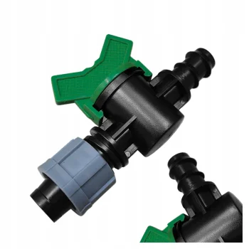 ZAWÓR DO TAŚMY KROPLUJĄCEJ Z WTYKIEM NA WĄŻ 16mm Do systemu nawadniającego