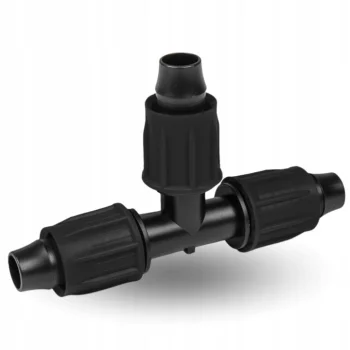 Trójnik do linii kroplującej do węża PE 16mm Złączka QJ do rur kroplujących