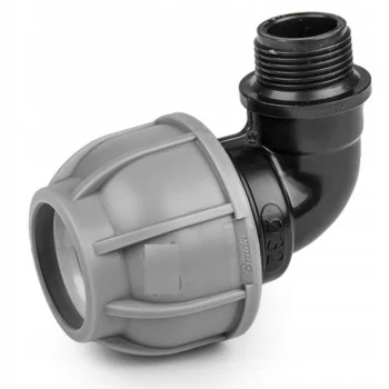 KOLANO SKRĘCANE PE 25 - 1/2 GZ DO RURY WĘŻA ZŁĄCZKA RURA KOLANKO