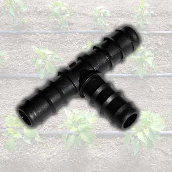 TRÓJNIK WCISKANY 16X16X16 DO MOCOWANIA LINII RURY KROPLUJĄCEJ PE